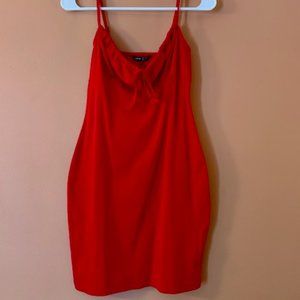 Red bodycon dress